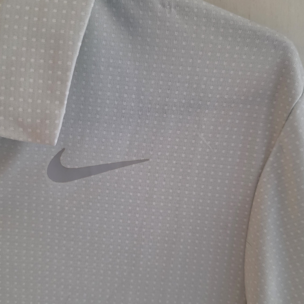 Nike Women's Light Gray Long Sleeve Tee - Picture 3 of 5